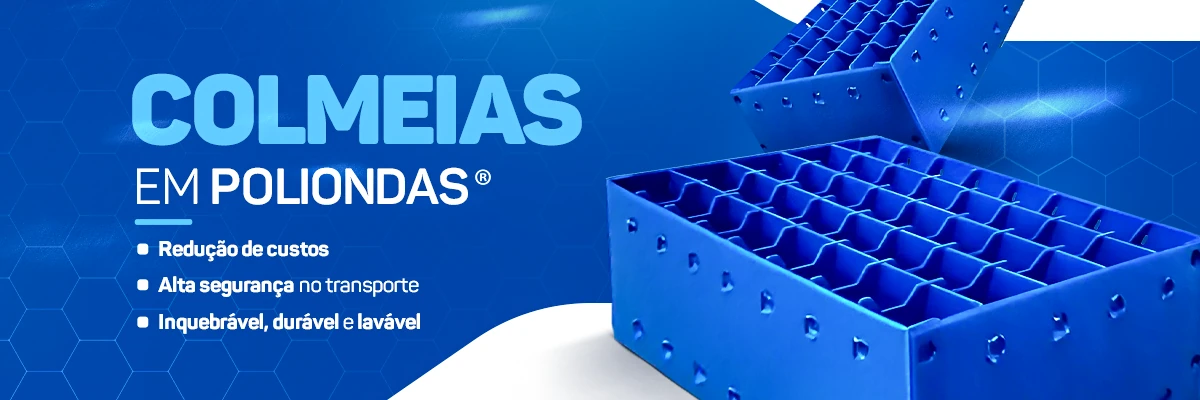 Colmeias em Poliondas para separação e proteção de peças