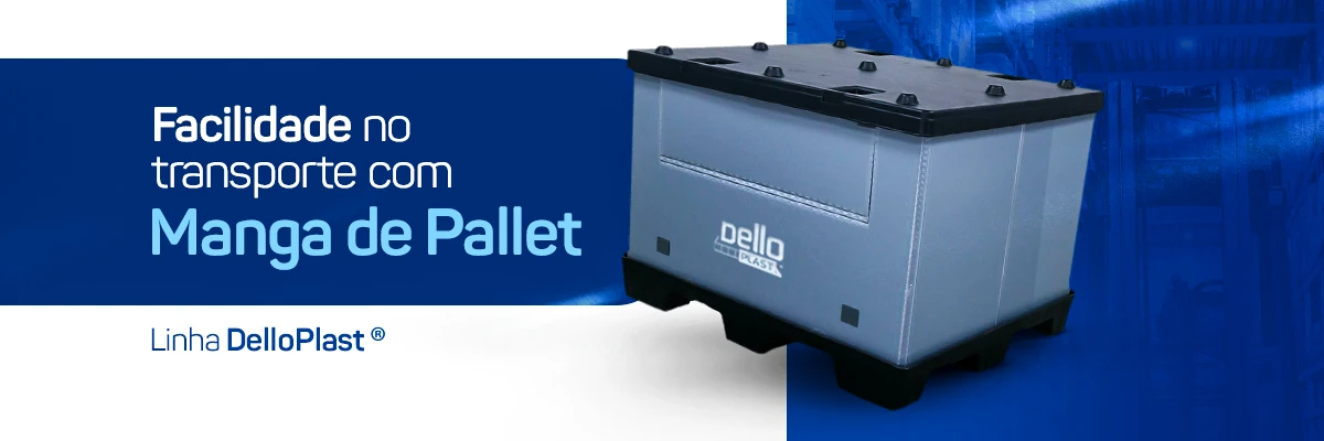 Manga de pallet DelloPlast para movimentação de carga